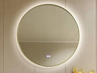 Огледало с LED осветление D800 1855/80 Brush Light Gold