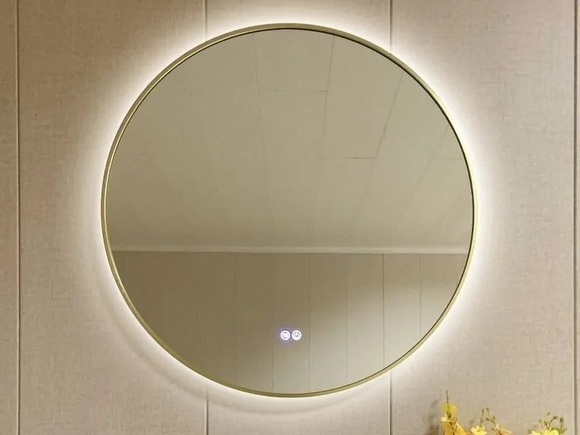 Огледало с LED осветление D800 1855/80 Brush Light Gold