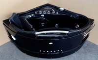 Единична вана с хидромасаж ICSH 0821 в черен цвят