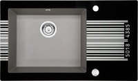 Модерен кухненски умивалник Capella Graphics 3 Metallic Grey
