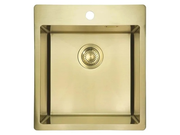 Стилна мивка за кухня Olfato Precious Brushed Gold 45