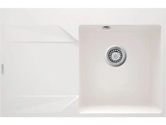Стилна кухненска мивка Evora Alabaster 76см