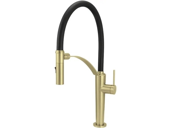 Стоящ кухненски смесител Corda Brushed Gold