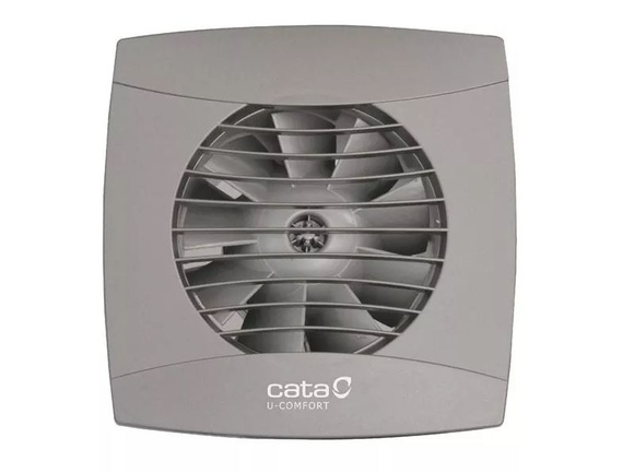 Сив вентилатор за баня Cata UC 10 TH Silver